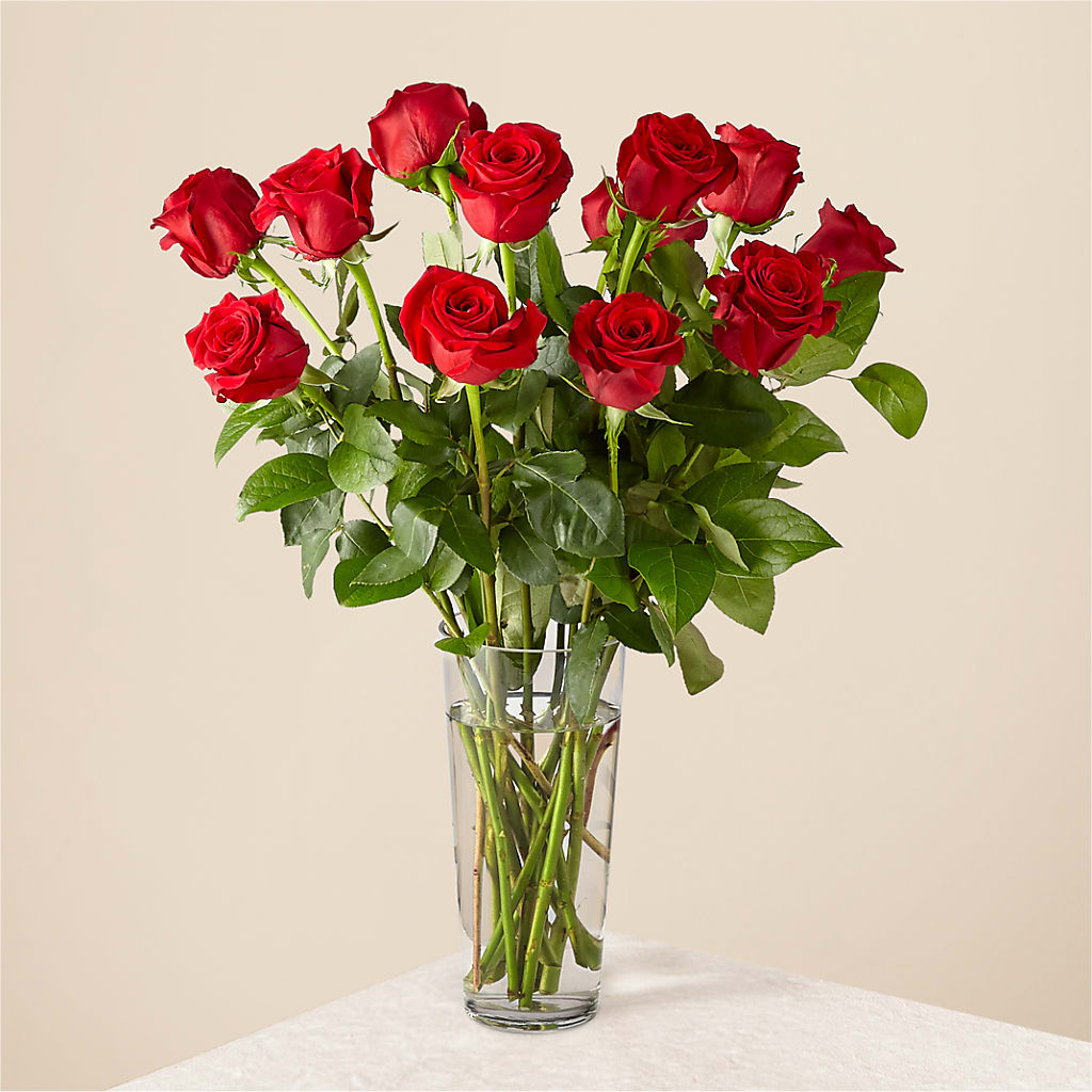 Long Stem Red Rose Bouquet – FLOWER'S SMILING DESIGNS, Manchester NJ
