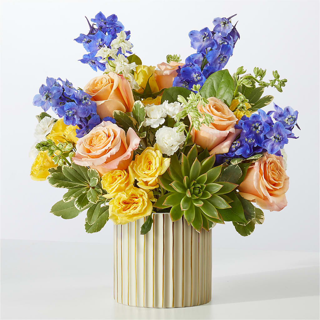 Cobalt Reverie Bouquet – FLOWER'S SMILING DESIGNS, Manchester NJ