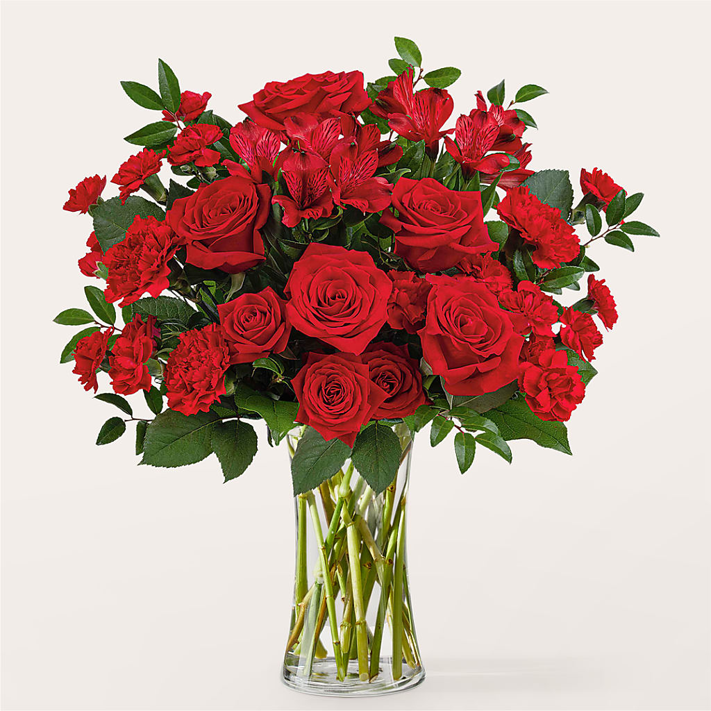 Brilliant Ruby Bouquet – FLOWER'S SMILING DESIGNS, Manchester NJ