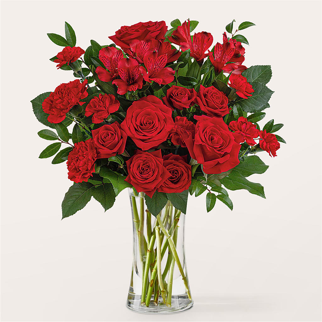 Brilliant Ruby Bouquet – FLOWER'S SMILING DESIGNS, Manchester NJ