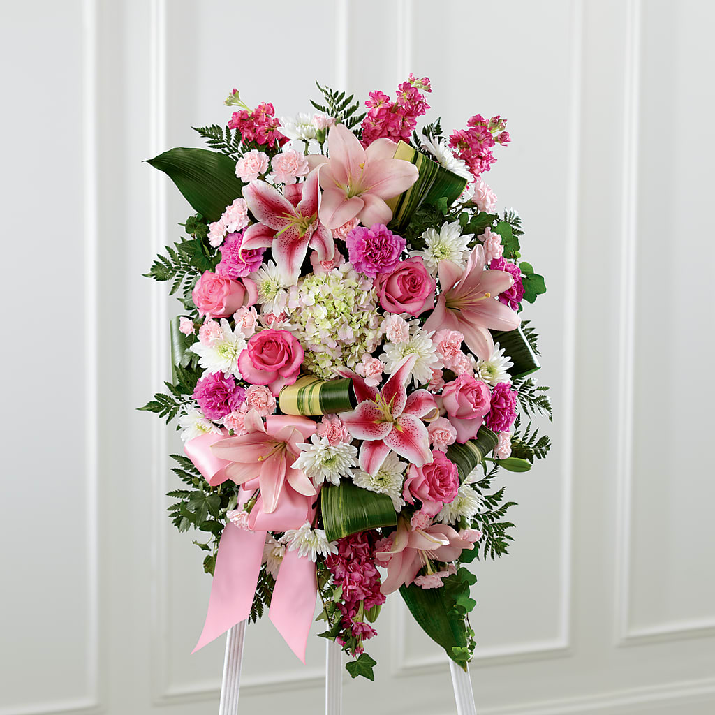 Comforting Standing Spray – FLOWER'S SMILING DESIGNS, Manchester NJ