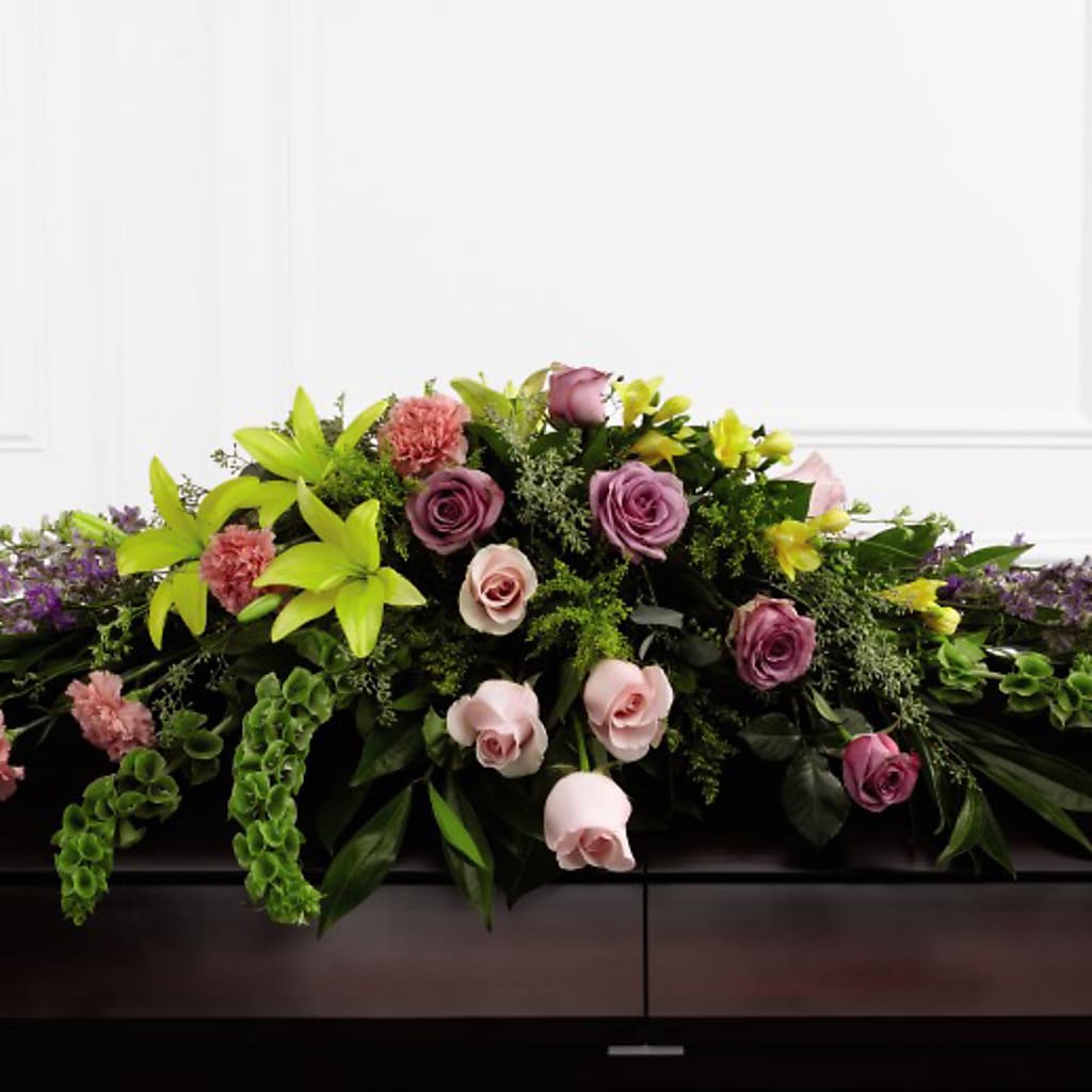 Forever Beloved Casket Spray – FLOWER'S SMILING DESIGNS, Manchester NJ