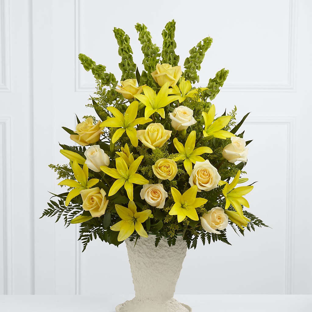 Golden Memories Arrangement – FLOWER'S SMILING DESIGNS, Manchester NJ