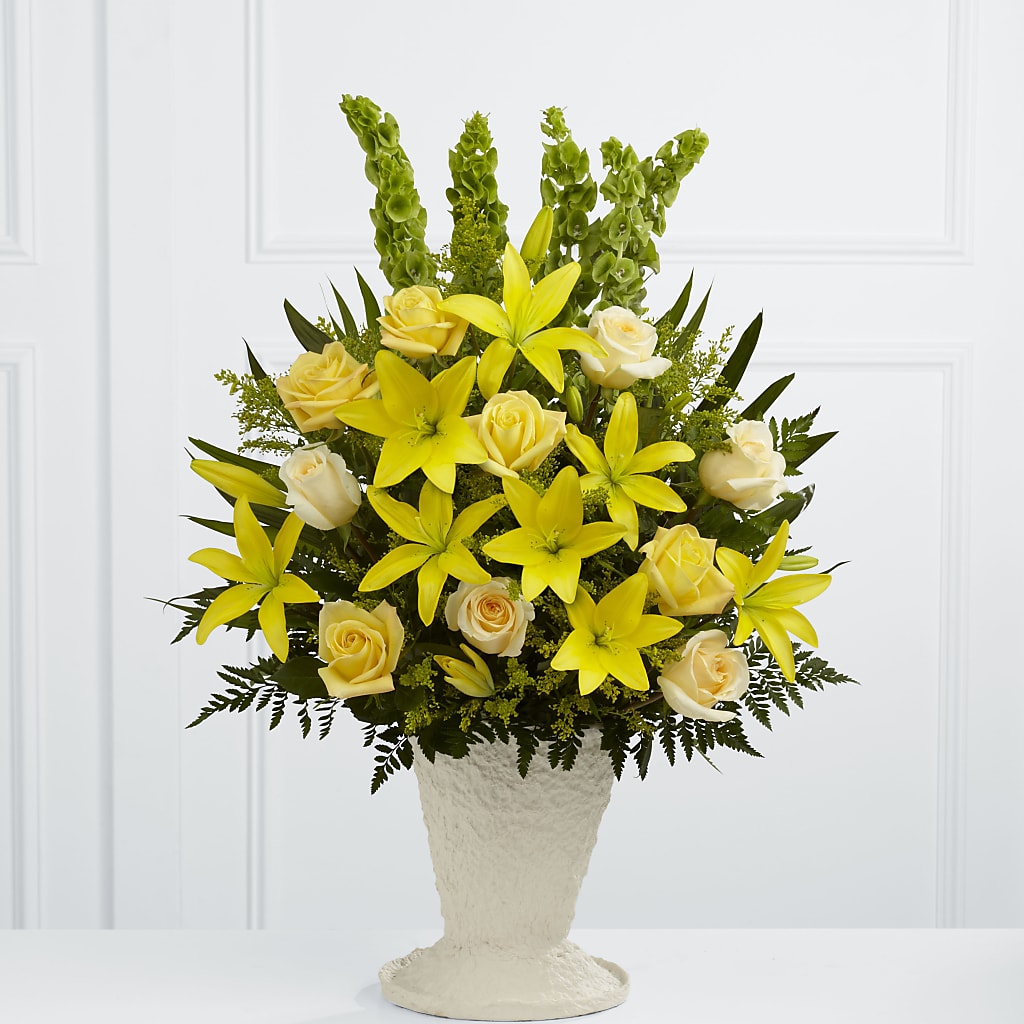 Golden Memories Arrangement – FLOWER'S SMILING DESIGNS, Manchester NJ