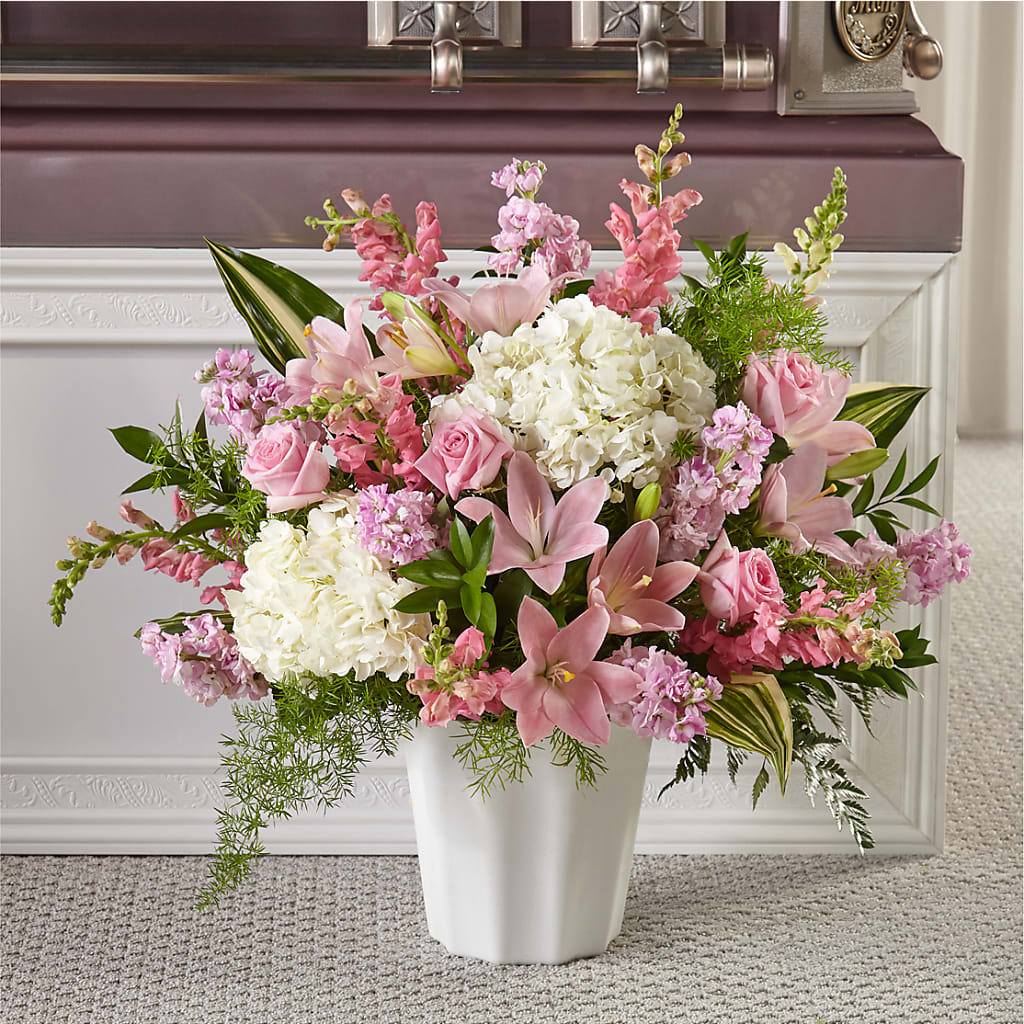 Simply Serene Floor Basket – FLOWER'S SMILING DESIGNS, Manchester NJ