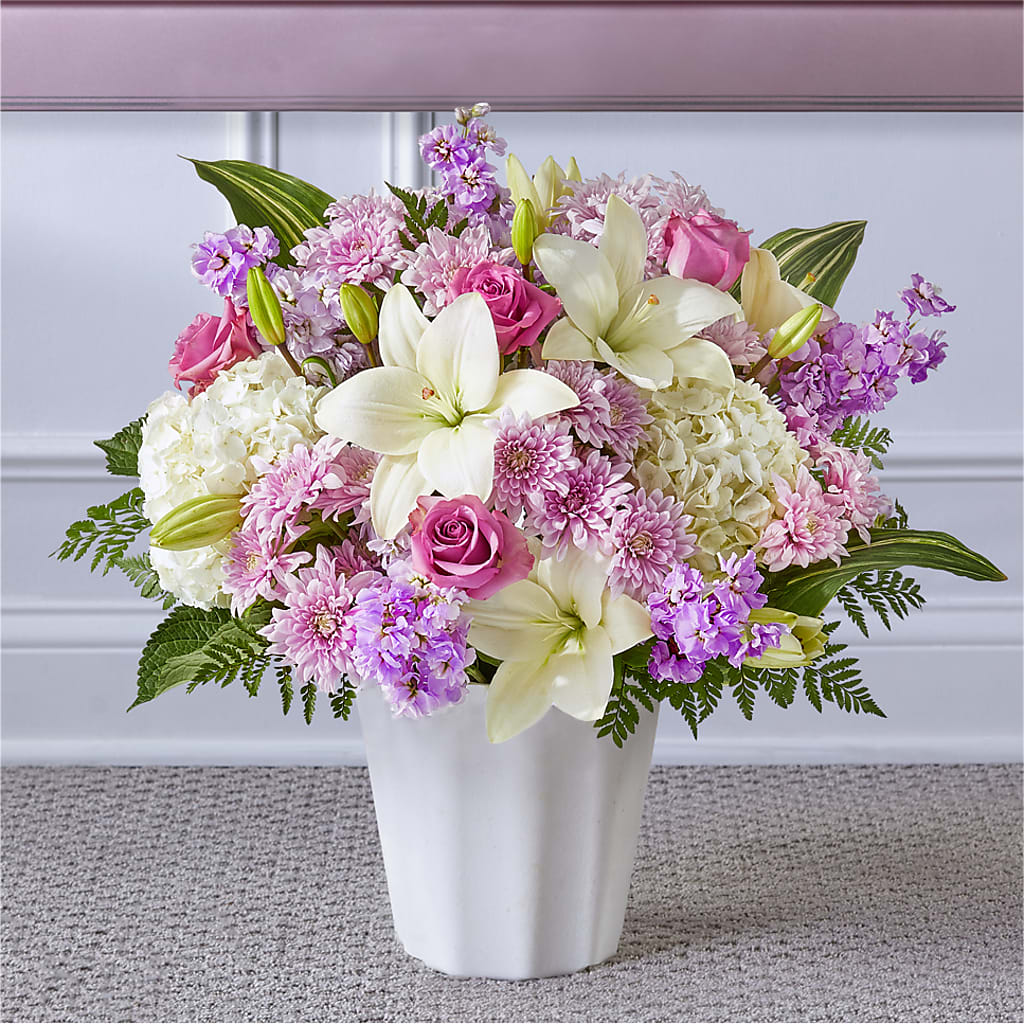 Heaven Sent Floor Basket – FLOWER'S SMILING DESIGNS, Manchester NJ