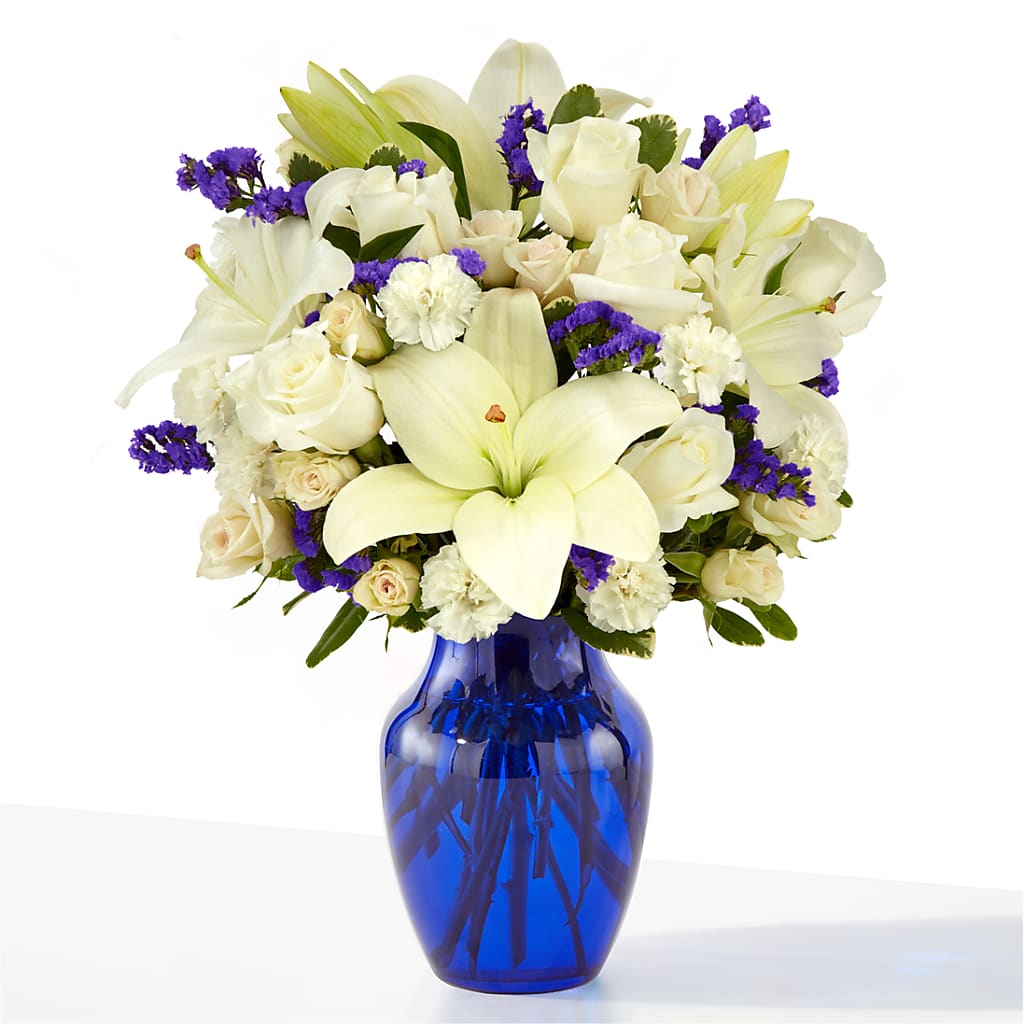 Sapphire Rush Bouquet – FLOWER'S SMILING DESIGNS, Manchester NJ