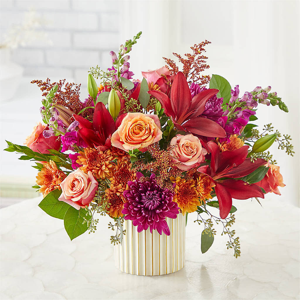 Burgundy Landscape Bouquet – FLOWER'S SMILING DESIGNS, Manchester NJ
