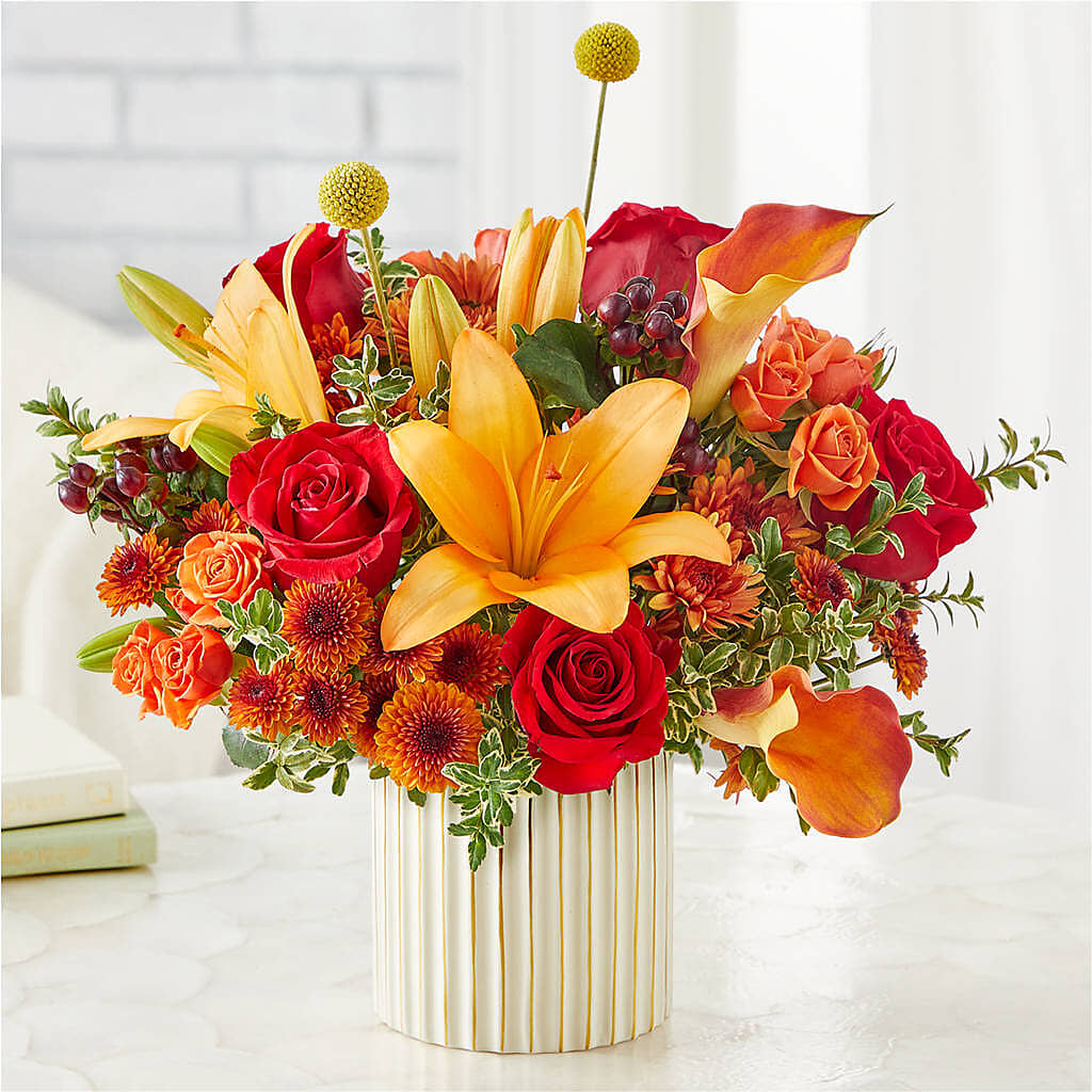 Scarlet Skies Bouquet – FLOWER'S SMILING DESIGNS, Manchester NJ