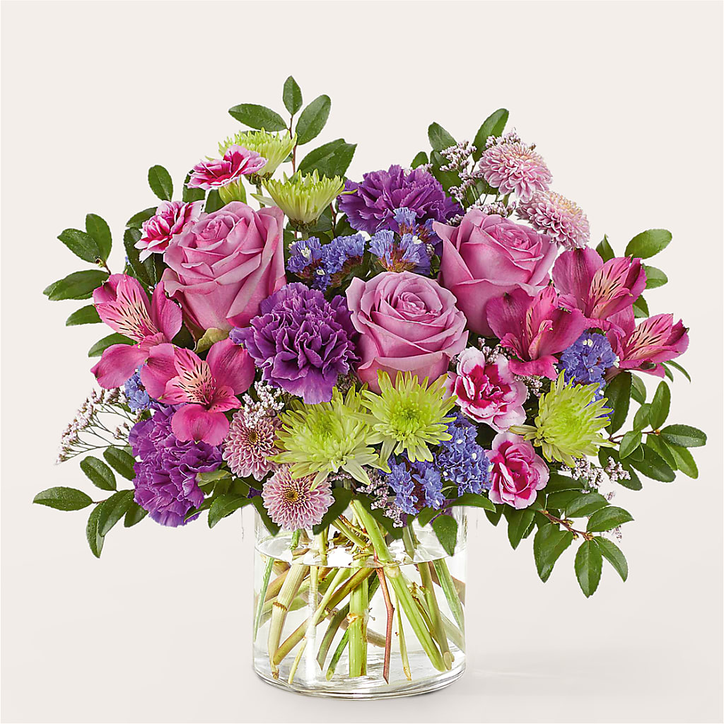 Glass Half Full Bouquet – FLOWER'S SMILING DESIGNS, Manchester NJ
