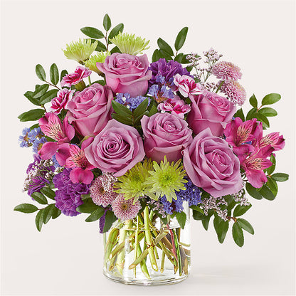 Glass Half Full Bouquet – FLOWER'S SMILING DESIGNS, Manchester NJ