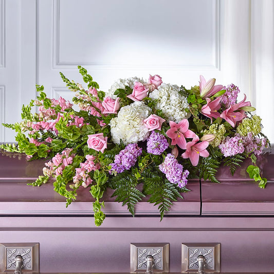 Life's Gratitude Casket Spray – FLOWER'S SMILING DESIGNS, Manchester NJ