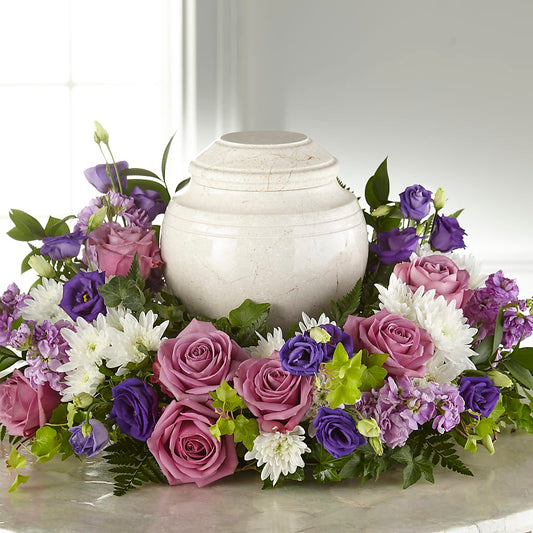 Blooming Sympathy Cremation Adornment – FLOWER'S SMILING DESIGNS, Manchester NJ