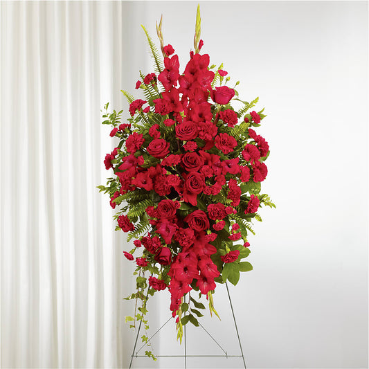 From the Heart Standing Spray – FLOWER'S SMILING DESIGNS, Manchester NJ
