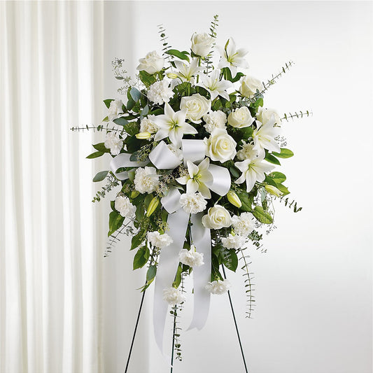 With Care Standing Spray – FLOWER'S SMILING DESIGNS, Manchester NJ