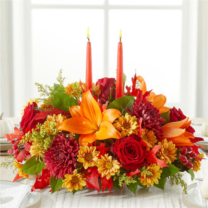 Autumn's Embrace Centerpiece – FLOWER'S SMILING DESIGNS, Manchester NJ