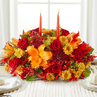 Autumn's Embrace Centerpiece – FLOWER'S SMILING DESIGNS, Manchester NJ