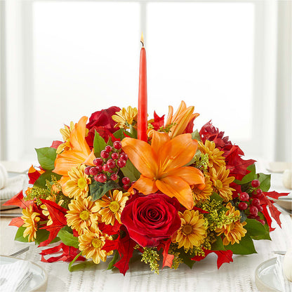 Autumn's Embrace Centerpiece – FLOWER'S SMILING DESIGNS, Manchester NJ